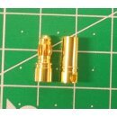Goldstecker 3,5mm mit Schrumpfschlauch 10 Paar