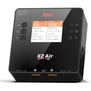 ISDT K2-Air Dual Charger 200 (500)W x2 AC/DC 1-6S Ladegerät