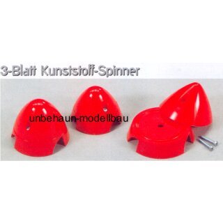 3Blatt Kunstoff Spinner 50mm Rot